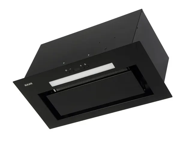 Okap kominowy MAAN Ares 60 cm, Soft Touch, LED, czarny