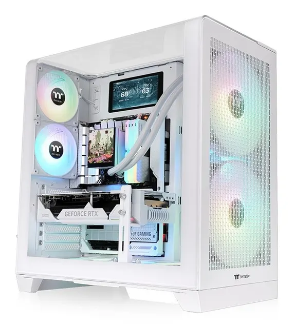 Obudowa Geh Thermaltake View 390 Air Midi Tower Snow White retail