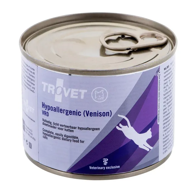 TROVET Hypoallergenic VRD z dziczyzną - mokra karma dla kota - 200g