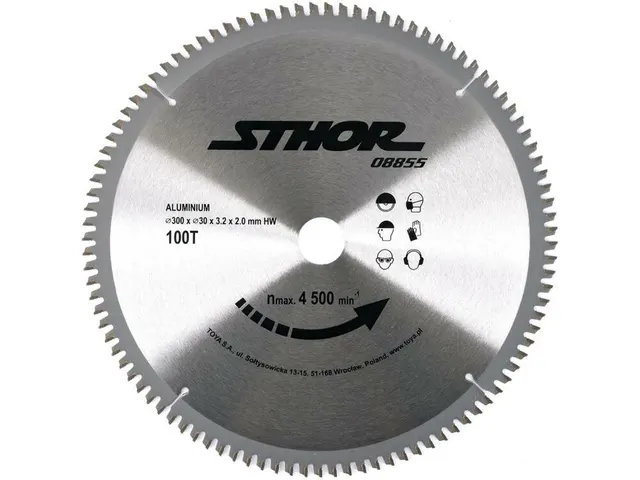 Tarcza widiowa do aluminium STHOR T08855 300x30mm 100-ZĘBÓW 1szt.