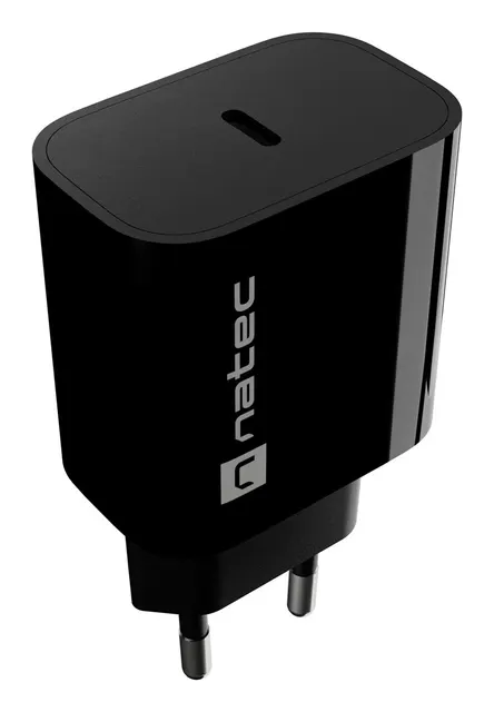 NATEC ŁADOWARKA SIECIOWA RIBERA 1X USB-C 20W CZARN