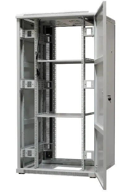 EmiterNet Szafa ramowa stojąca 32U drzwi przód blacha/szkło 800x800x1540mm (szer./gł./wys.)