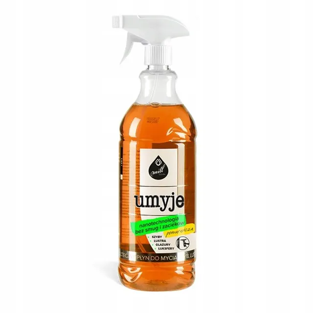 MILL CLEAN UMYJE Płyn do mycia szyb pomarańcza 1l