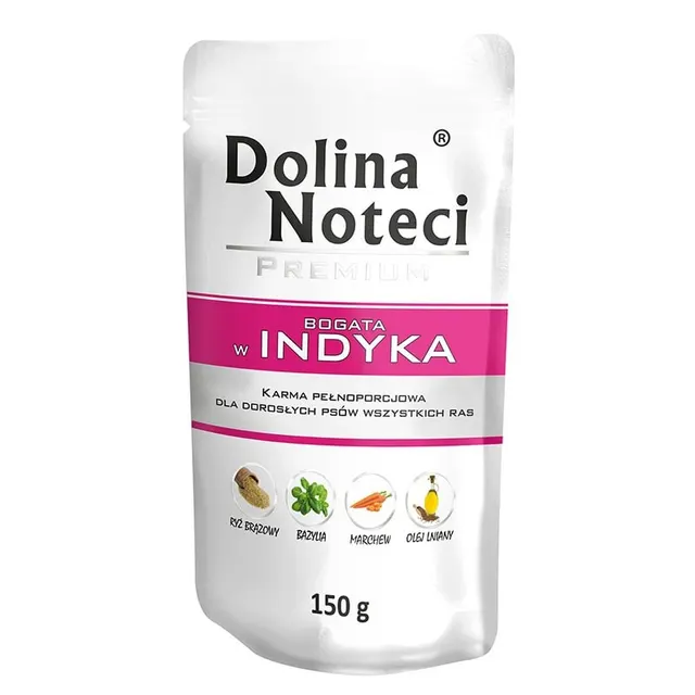 DOLINA NOTECI Premium bogata w indyka - mokra karma dla psa - 150g