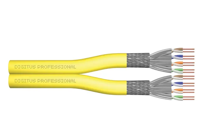 Digitus DK-1744-A-VH-D-5 kabel sieciowy Żółty 500 m Cat7a S/FTP (S-STP)
