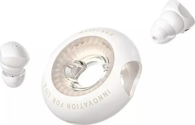 Bezprzewodowe słuchawki douszne Vention Donut-Shaped BT 5.3 IPX4 białe