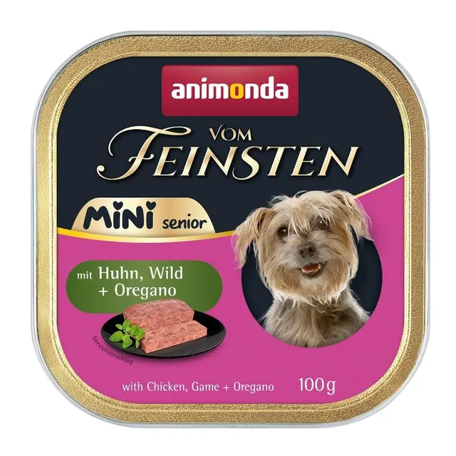 ANIMONDA Vom Feinsten Mini Senior with Chicken venison + oregano 100g