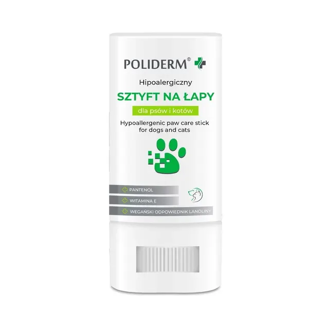 JM SANTE POLIDERM HIPOALERGICZNY SZTYFT NA ŁAPY 14 5g