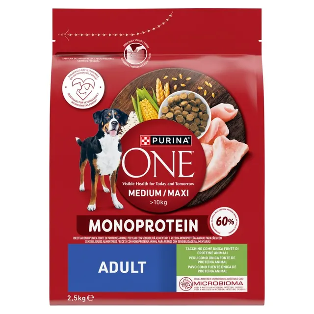 PURINA ONE MED/MAX Adult Monoprotein Turkey 2 5kg