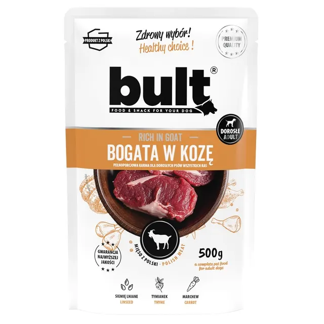 BULT Saszetka mielonka bogata w kozę karma mokra dla psa 500g