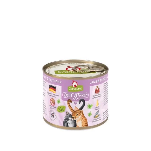 GranataPet DeliCatessen jagnięcina i indyk karma mokra dla kota 200g