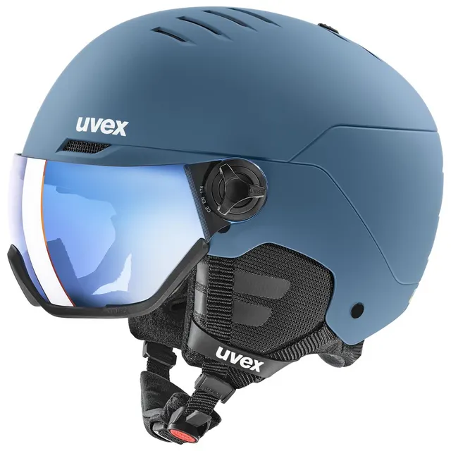 Uvex Skihelm wanted visor Kolor kamienia Niebieski
