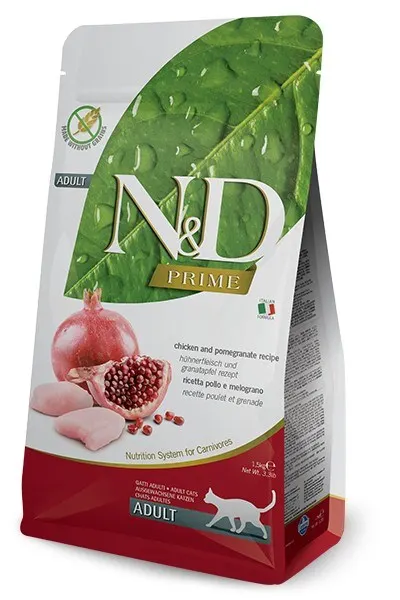FARMINA N&D Prime Chicken & Pomegranate Adult - sucha karma dla kota - 1 5kg