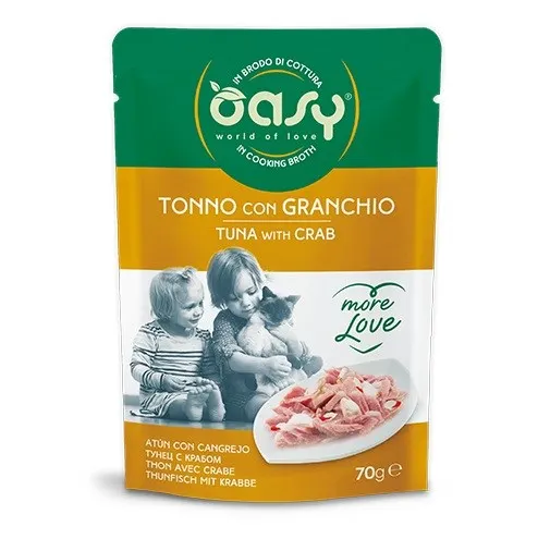Oasy More Love Tuna with Crab pouch 70gr