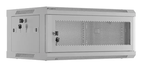 SZAFA INSTALACYJNA RACK WISZĄCA 19 4U 600X450 SZARA DRZWI PERFOROWANE LANBERG (FLAT PACK)