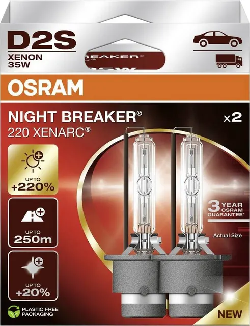 Żarówka (Zestaw 2szt.) D2S 85V 35W P32D-2 XENARC NIGHT BREAKER 220 biała 4500K