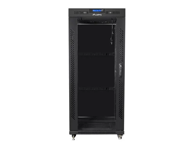 LANBERG SZAFA STOJĄCA RACK 19 22U 800X800 DRZWI SZKLANE LCD CZARNA FF01-8822-12BL (FLAT PACK)