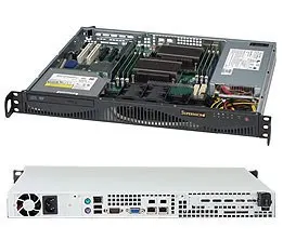 Obudowa serwerowa Supermicro CSE-512F-350B1 (Black 1U 512 Chassis W/ 350W PWS HF RoHS/REACH)