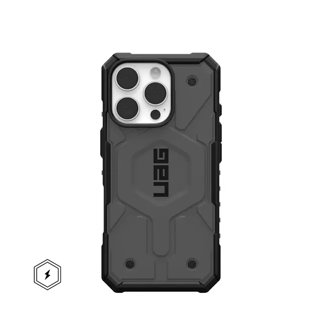 Etui Urban Armor Gear Pathfinder AW82-0A3 16cm (6.3 ) (do iPhone 16 Pro kompatybilna z MagSafe) Srebrny