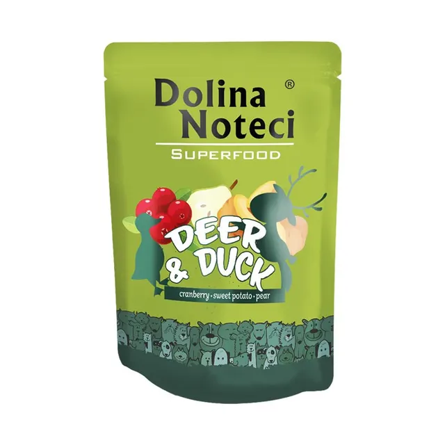 DOLINA NOTECI Superfood Jeleń i Kaczka - mokra karma dla psa - 300 g