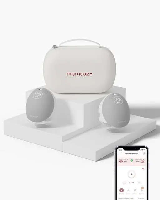 Momcozy M9 Podwójny szary, Laktator, 150ml