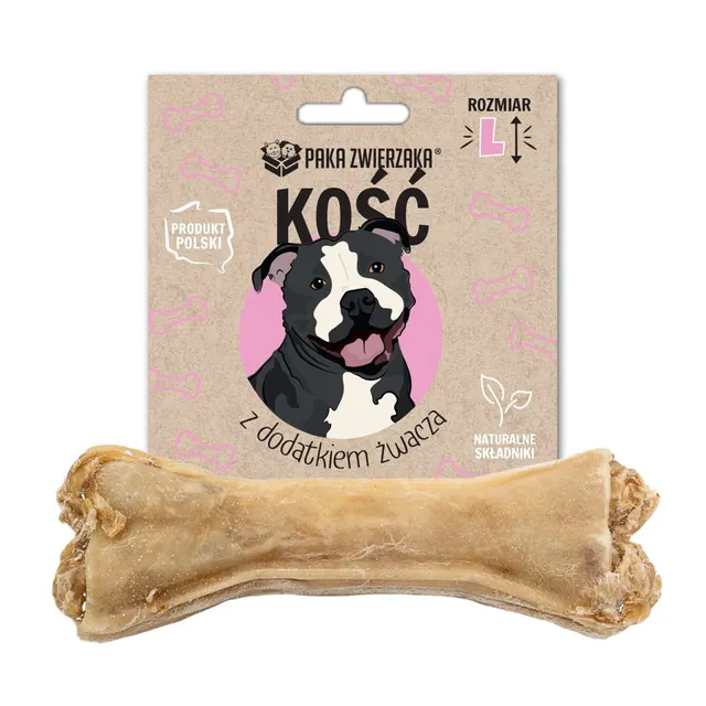 Paka Zwierzaka Kość z dodatkiem żwacza L-13 5 cm 70g