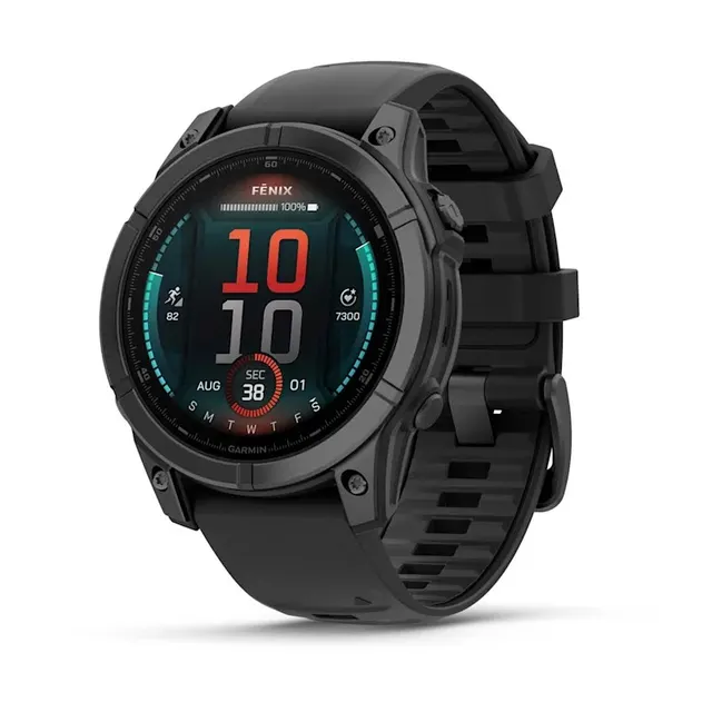 Zegarek sportowy Garmin Fenix E AMOLED 47mm Czarny (010-03025-01)