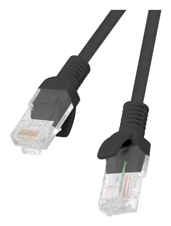 Patchcord UTP Lanberg PCU6-10CC-0100-BK (RJ45 - RJ45 ; 1m; UTP; kat. 6; kolor czarny)