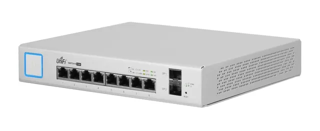 Switch Ubiquiti UniFi 8 PoE SFP (Gen1) 10p PoE ( PoE+: 8;) Managed Gigabit (US-8-150W-EU)