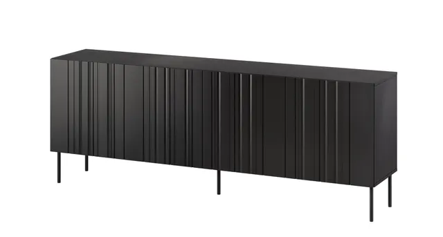 Komoda ISLA 200x40x75 czarny mat