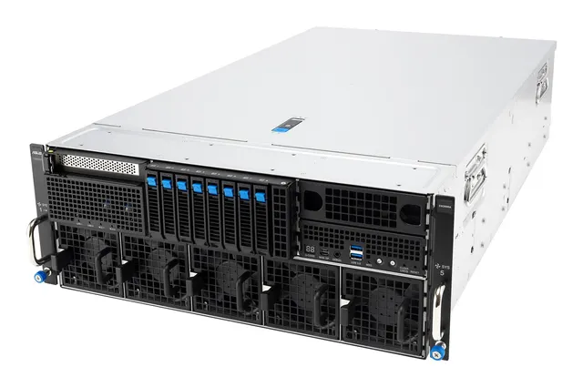 Platforma Asus Rack (4U) ESC8000A-E13X AMD EPYC 9005 (8xNVMe 2xM.2 2x10Gbe 8xQSFP IPMI R3200W)