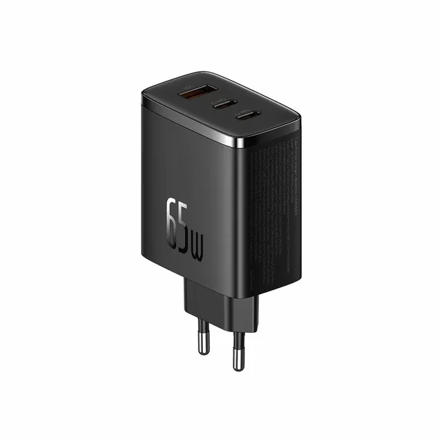 Ładowarka GaN Baseus Cube Pro 65W 2x USB-C USB-A - czarna