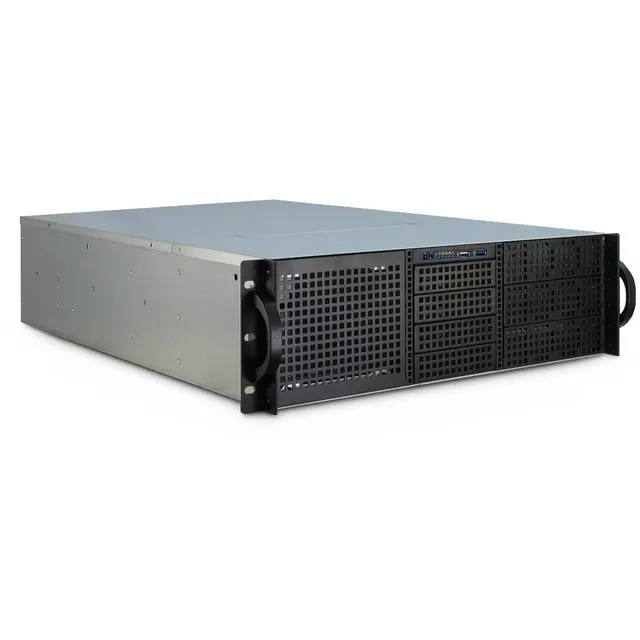 Obudowa serwerowa Inter-Tech 3U-30255 Czarna Stal nierdzewna