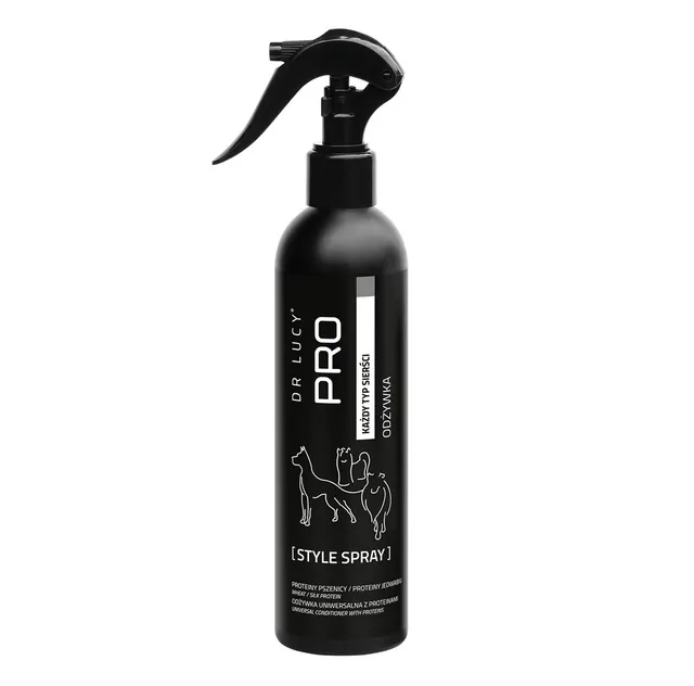 Regenerująca odżywka dla psów o każdym rodzaju sierści Dr Lucy Pro Style Spray - 250 ml
