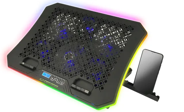 ESPERANZA PODSTAWKA CHŁODZĄCA GAMING Z PODSTAWKĄ NA TELEFON RGB GALERNE EGC109