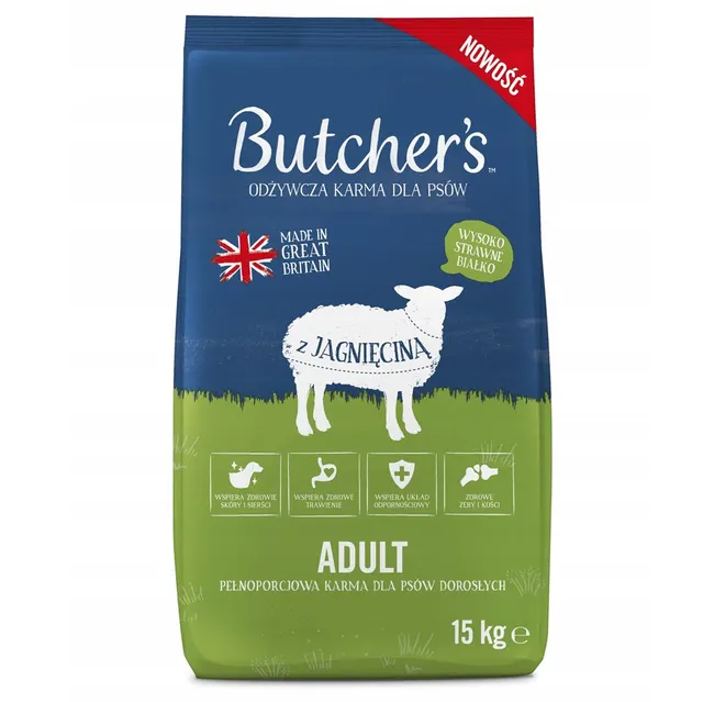Butcher's Original jagnięcina karma dla psa 15kg