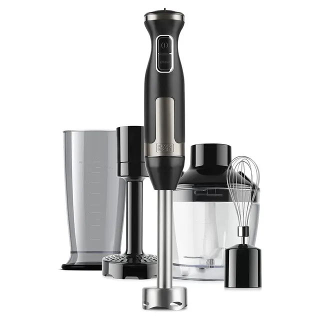 Blender ręczny Black+Decker BXHBA1500E 1500W, 20 poziomów prędkości, 4 funkcje, 55 x 60 x 220 mm