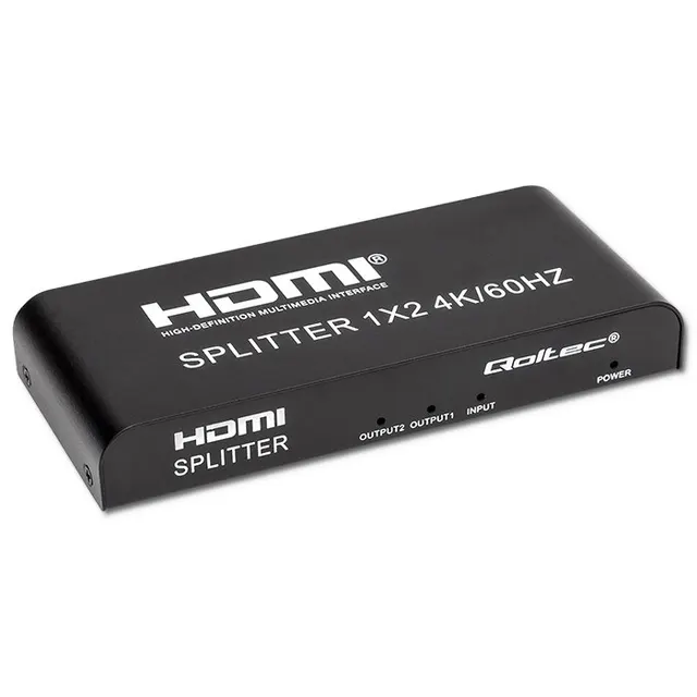 QOLTEC ROZDZIELACZ SPLITTER 2XHDMI 4KX2K, 6GB/S, 60HZ