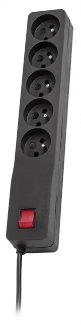 Listwa zasilająca Lestar ZX 510 G-A K:CZ 1 5M (5 x UTE; 10 A; 1 5m; kolor czarny)