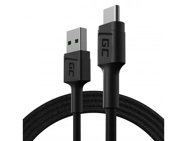 GREEN CELL KABEL KABGC22 GC POWERSTREAM USB-A - USB-C 120CM SZYBKIE ŁADOWANIE ULTRA CHARGE QC 3.0