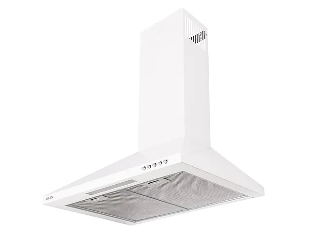 Okap kominowy MAAN Vela 2 50 cm, LED, filtry aluminiowe, biały