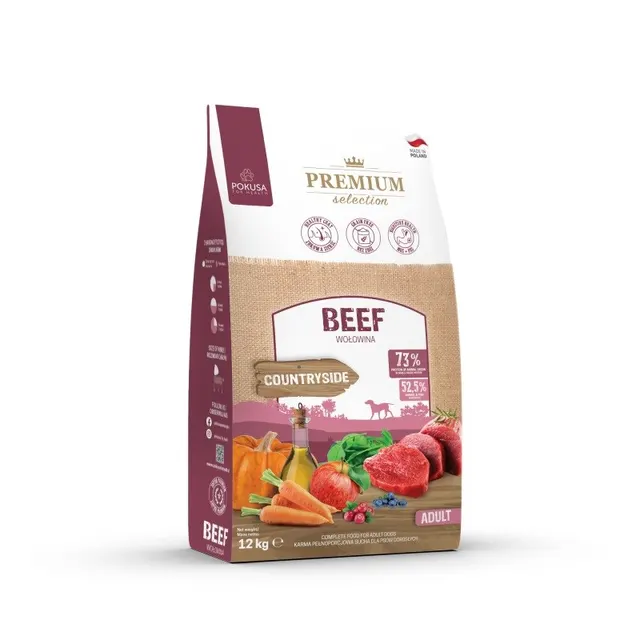 Pokusa Premium Selection Beef Adult wołowina 12kg