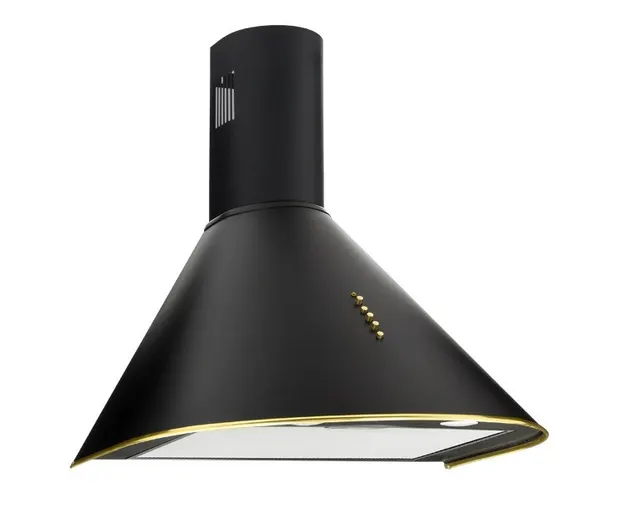 Okap kominowy AKPO WK-4 DANDYS GOLD 50 cm, LED, czarny