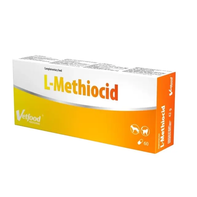 VetFood L-Methiocid wspomaga układ moczowy pies i kot 60 kapsułek