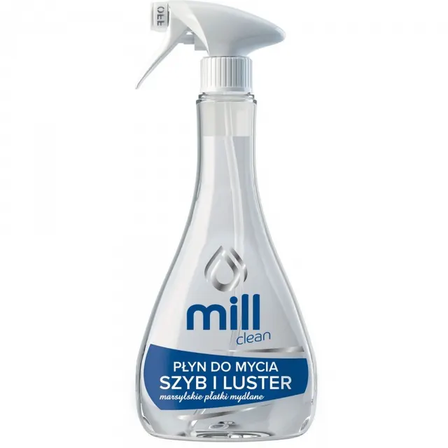 MILL CLEAN Płyn do mycia szyb i luster marsylskie płatki mydlane 555 ml