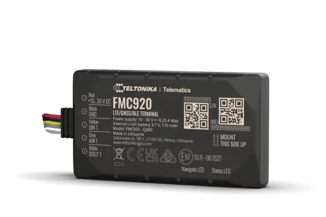 Teltonika FMC920 Lokalizator GPS LTE Cat 1/GSM/GPRS/GNSS/BT
