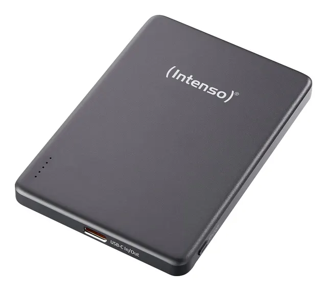 Intenso MW5000 Litowo-polimerowy (LiPo) 5000 mAh Bezprzewodowe ładowanie Szary