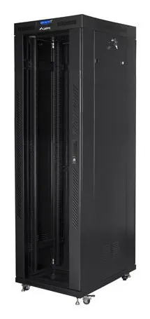 LANBERG SZAFA STOJĄCA RACK 19 42U 800X800 DRZWI SZKLANE LCD CZARNA FF01-8842-12BL (FLAT PACK)