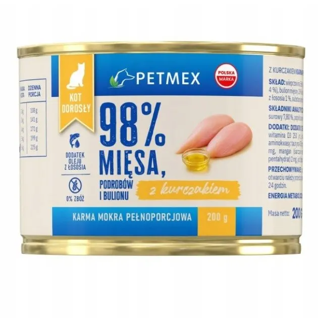 Petmex z kurczakiem dla kotów dorosłych 200g