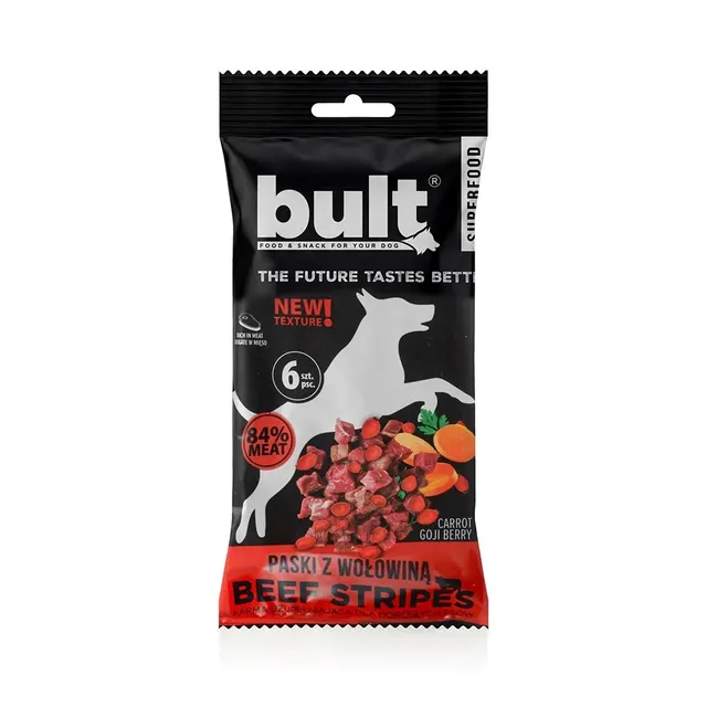Bult Tasty Strips Superfoods z wołowiną 6szt